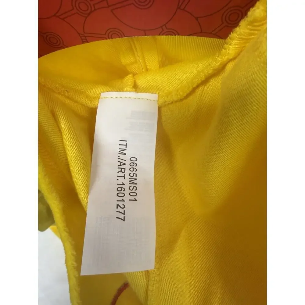 Pokémon Pikachu Costume Kids5-6 Hooded Jumpsuit & Tail ShoeCover Disguise Unisex